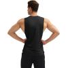 imageMAGCOMSEN Mens Workout Tank Tops Quick Dry Lightweight Sleeveless Shirts Gym Bodybuilding Muscle Tee ShirtBlack