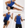 imageMAGCOMSEN Mens Workout Tank Tops Quick Dry Lightweight Sleeveless Shirts Gym Bodybuilding Muscle Tee ShirtColor Blue