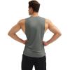 imageMAGCOMSEN Mens Workout Tank Tops Quick Dry Lightweight Sleeveless Shirts Gym Bodybuilding Muscle Tee ShirtMedium Grey