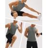 imageMAGCOMSEN Mens Workout Tank Tops Quick Dry Lightweight Sleeveless Shirts Gym Bodybuilding Muscle Tee ShirtMedium Grey