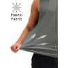 imageMAGCOMSEN Mens Workout Tank Tops Quick Dry Lightweight Sleeveless Shirts Gym Bodybuilding Muscle Tee ShirtMedium Grey