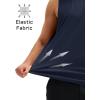 imageMAGCOMSEN Mens Workout Tank Tops Quick Dry Lightweight Sleeveless Shirts Gym Bodybuilding Muscle Tee ShirtNavy
