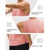 imageMAGCOMSEN Mens Workout Tank Tops Quick Dry Lightweight Sleeveless Shirts Gym Bodybuilding Muscle Tee ShirtPink