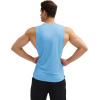 imageMAGCOMSEN Mens Workout Tank Tops Quick Dry Lightweight Sleeveless Shirts Gym Bodybuilding Muscle Tee ShirtSky Blue