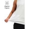 imageMAGCOMSEN Mens Workout Tank Tops Quick Dry Lightweight Sleeveless Shirts Gym Bodybuilding Muscle Tee ShirtWhite