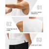 imageMAGCOMSEN Mens Workout Tank Tops Quick Dry Lightweight Sleeveless Shirts Gym Bodybuilding Muscle Tee ShirtWhite