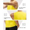 imageMAGCOMSEN Mens Workout Tank Tops Quick Dry Lightweight Sleeveless Shirts Gym Bodybuilding Muscle Tee ShirtYellow