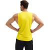 imageMAGCOMSEN Mens Workout Tank Tops Quick Dry Lightweight Sleeveless Shirts Gym Bodybuilding Muscle Tee ShirtYellow