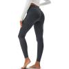 imageMAGCOMSEN Womens Hiking Leggings with 4 Zipper Pockets Water Resistant High Waisted Cargo Leggings Workout Running YogaDark Grey