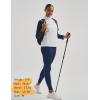 imageMAGCOMSEN Womens Hiking Leggings with 4 Zipper Pockets Water Resistant High Waisted Cargo Leggings Workout Running YogaNavy