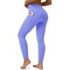 imageMAGCOMSEN Womens Leggings with Pockets High Waisted Yoga Pants 2024 Autumn Fashion Butter Soft Outdoor Leggings L Dark Purple Blue
