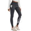 imageMAGCOMSEN Womens Hiking Leggings with 4 Zipper Pockets Water Resistant High Waisted Cargo Leggings Workout Running YogaDark Grey
