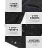 imageMAGCOMSEN Mens Corduroy Jacket Winter Sherpa Lined Warm Thick Trucker Cargo Coat with 5 PocketsDark Grey