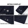 imageMAGCOMSEN Mens Corduroy Jacket Winter Sherpa Lined Warm Thick Trucker Cargo Coat with 5 PocketsNavy