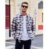 imageMAGCOMSEN Mens Flannel Shirts Long Sleeve Quilted Lined Button Down Plaid Flannel Jacket Heavyweight Warm Winter CoatYellow