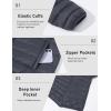 imageMAGCOMSEN Mens Lightweight Puffer Jacket Hooded Warm Winter Coat Quilted Lined WaterResistant Full Zip Bubble JacketsDark Grey