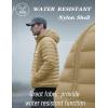 imageMAGCOMSEN Mens Lightweight Puffer Jacket Hooded Warm Winter Coat Quilted Lined WaterResistant Full Zip Bubble JacketsKhaki