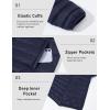 imageMAGCOMSEN Mens Lightweight Puffer Jacket Hooded Warm Winter Coat Quilted Lined WaterResistant Full Zip Bubble JacketsNavy