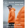 imageMAGCOMSEN Mens Lightweight Puffer Jacket Hooded Warm Winter Coat Quilted Lined WaterResistant Full Zip Bubble JacketsOrange