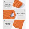 imageMAGCOMSEN Mens Lightweight Puffer Jacket Hooded Warm Winter Coat Quilted Lined WaterResistant Full Zip Bubble JacketsOrange