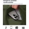 imageMAGCOMSEN Mens Sherpa Hoodie Heavyweight Fleece Lined Thick Winter Thermal Athletic Sweatshirt with Kangaroo PocketArmygreen