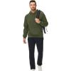 imageMAGCOMSEN Mens Sherpa Hoodie Heavyweight Fleece Lined Thick Winter Thermal Athletic Sweatshirt with Kangaroo PocketArmygreen