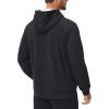imageMAGCOMSEN Mens Sherpa Hoodie Heavyweight Fleece Lined Thick Winter Thermal Athletic Sweatshirt with Kangaroo PocketBlack