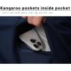 imageMAGCOMSEN Mens Sherpa Hoodie Heavyweight Fleece Lined Thick Winter Thermal Athletic Sweatshirt with Kangaroo PocketGrey Blue