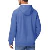 imageMAGCOMSEN Mens Sherpa Hoodie Heavyweight Fleece Lined Thick Winter Thermal Athletic Sweatshirt with Kangaroo PocketGrey Blue