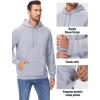 imageMAGCOMSEN Mens Sherpa Hoodie Heavyweight Fleece Lined Thick Winter Thermal Athletic Sweatshirt with Kangaroo PocketLight Grey