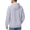 imageMAGCOMSEN Mens Sherpa Hoodie Heavyweight Fleece Lined Thick Winter Thermal Athletic Sweatshirt with Kangaroo PocketLight Grey