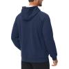 imageMAGCOMSEN Mens Sherpa Hoodie Heavyweight Fleece Lined Thick Winter Thermal Athletic Sweatshirt with Kangaroo PocketNavy