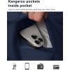 imageMAGCOMSEN Mens Sherpa Hoodie Heavyweight Fleece Lined Thick Winter Thermal Athletic Sweatshirt with Kangaroo PocketNavy