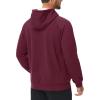 imageMAGCOMSEN Mens Sherpa Hoodie Heavyweight Fleece Lined Thick Winter Thermal Athletic Sweatshirt with Kangaroo PocketWinered