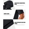 imageMAGCOMSEN Mens Short Sleeve Hoodie Cotton Hooded T Shirts Lightweight Sweatshirt Hoodies PulloverBlack