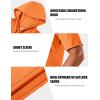 imageMAGCOMSEN Mens Short Sleeve Hoodie Cotton Hooded T Shirts Lightweight Sweatshirt Hoodies PulloverOrange