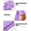 imageMAGCOMSEN Mens Short Sleeve Hoodie Cotton Hooded T Shirts Lightweight Sweatshirt Hoodies PulloverPurple