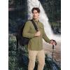 imageMAGCOMSEN Mens Sun Protection Fishing Shirts Long Sleeve UPF 50 Quick Dry Cooling Button Down Shirt for Hiking SafariKhaki