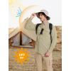 imageMAGCOMSEN Mens Sun Protection Fishing Shirts Long Sleeve UPF 50 Quick Dry Cooling Button Down Shirt for Hiking SafariLight Khaki
