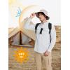 imageMAGCOMSEN Mens Sun Protection Fishing Shirts Long Sleeve UPF 50 Quick Dry Cooling Button Down Shirt for Hiking SafariWhite