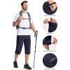 imageMAGCOMSEN Mens Workout Shorts 7 Pockets Quick Dry 34 Capri Pants Zipper Pockets Hiking Athletic ShortsNavy