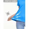 imageMAGCOMSEN 2 Pack Womens T Shirts VNeck Short Sleeve UPF 50 Sun Protection Workout Quick Dry Shirts Tee TopsBlackAzure