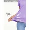 imageMAGCOMSEN 2 Pack Womens T Shirts VNeck Short Sleeve UPF 50 Sun Protection Workout Quick Dry Shirts Tee TopsBlue GreyLight Purple