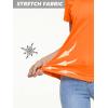 imageMAGCOMSEN 2 Pack Womens T Shirts VNeck Short Sleeve UPF 50 Sun Protection Workout Quick Dry Shirts Tee TopsIce BlueOrange