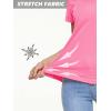 imageMAGCOMSEN 2 Pack Womens T Shirts VNeck Short Sleeve UPF 50 Sun Protection Workout Quick Dry Shirts Tee TopsLight PinkRose