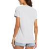 imageMAGCOMSEN 2 Pack Womens T Shirts VNeck Short Sleeve UPF 50 Sun Protection Workout Quick Dry Shirts Tee TopsWhiteYellow
