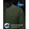 imageMAGCOMSEN Bomber Jackets for Men Winter Casual Quilted Jacket Warm Windproof Padded Jackets Zip Up CoatsArmy Green