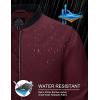 imageMAGCOMSEN Bomber Jackets for Men Winter Casual Quilted Jacket Warm Windproof Padded Jackets Zip Up CoatsBurgundy