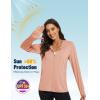 imageMAGCOMSEN Jackets for Women Full Zip Up Lightweight Long Sleeve UPF 50 Workout Workout Sun Protection HoodieApricot