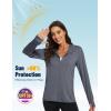 imageMAGCOMSEN Jackets for Women Full Zip Up Lightweight Long Sleeve UPF 50 Workout Workout Sun Protection HoodieDark Grey